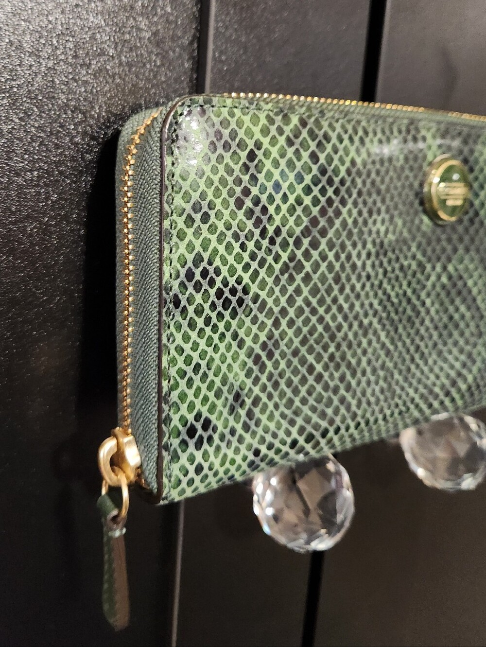 Coach Accordian Zip Wallet In Python-Embossed Leather. MSRP$298 - Picture 4 of 11